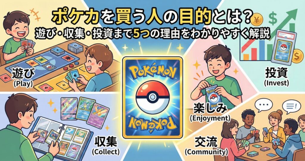 ポケカを買う人の目的とは？遊び・収集・投資まで5つの理由をわかりやすく解説